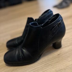 Clarks Black Ankle Booties